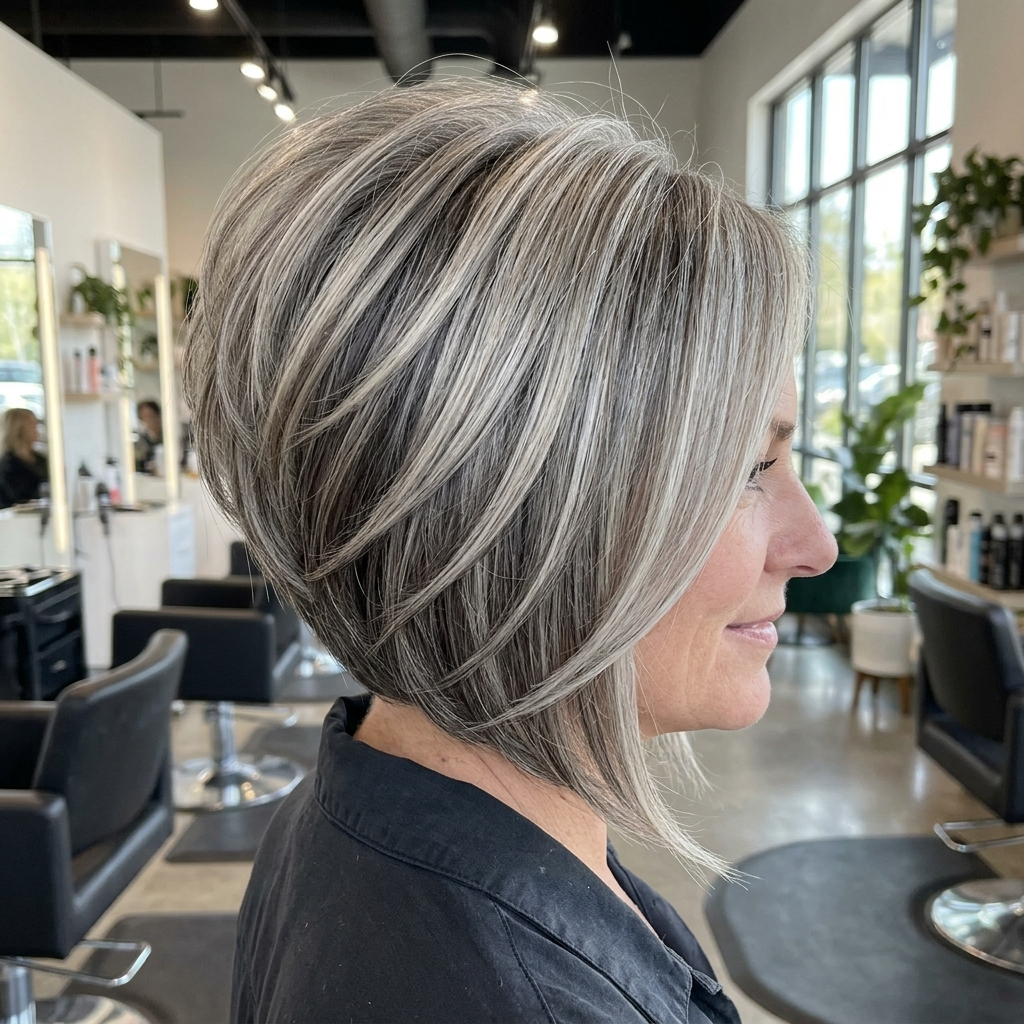 Inverted Bob with Dimensional Lowlights