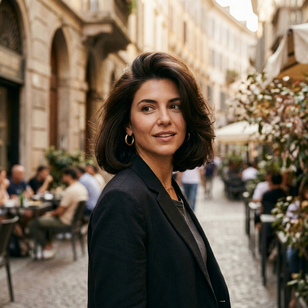 Italian Bob with Bouncy Volume