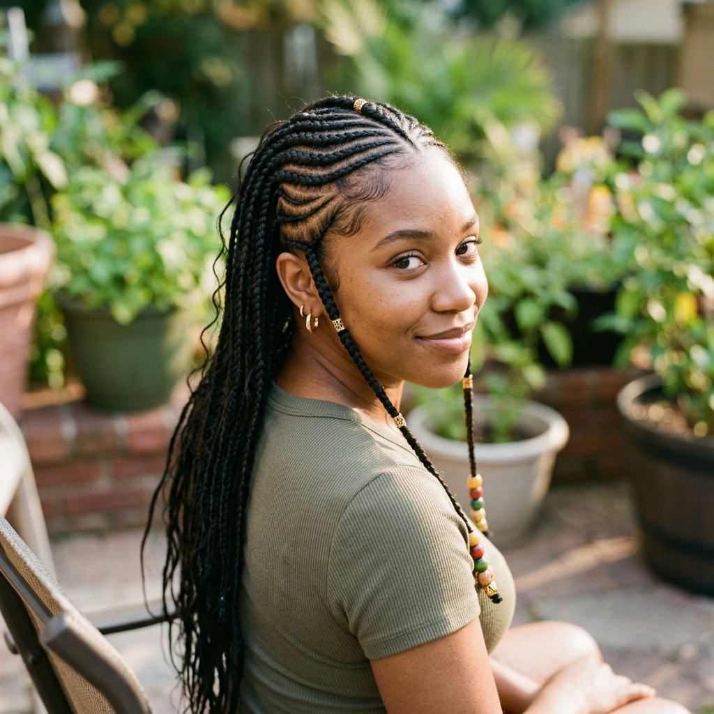 Knotless Fulani Braids