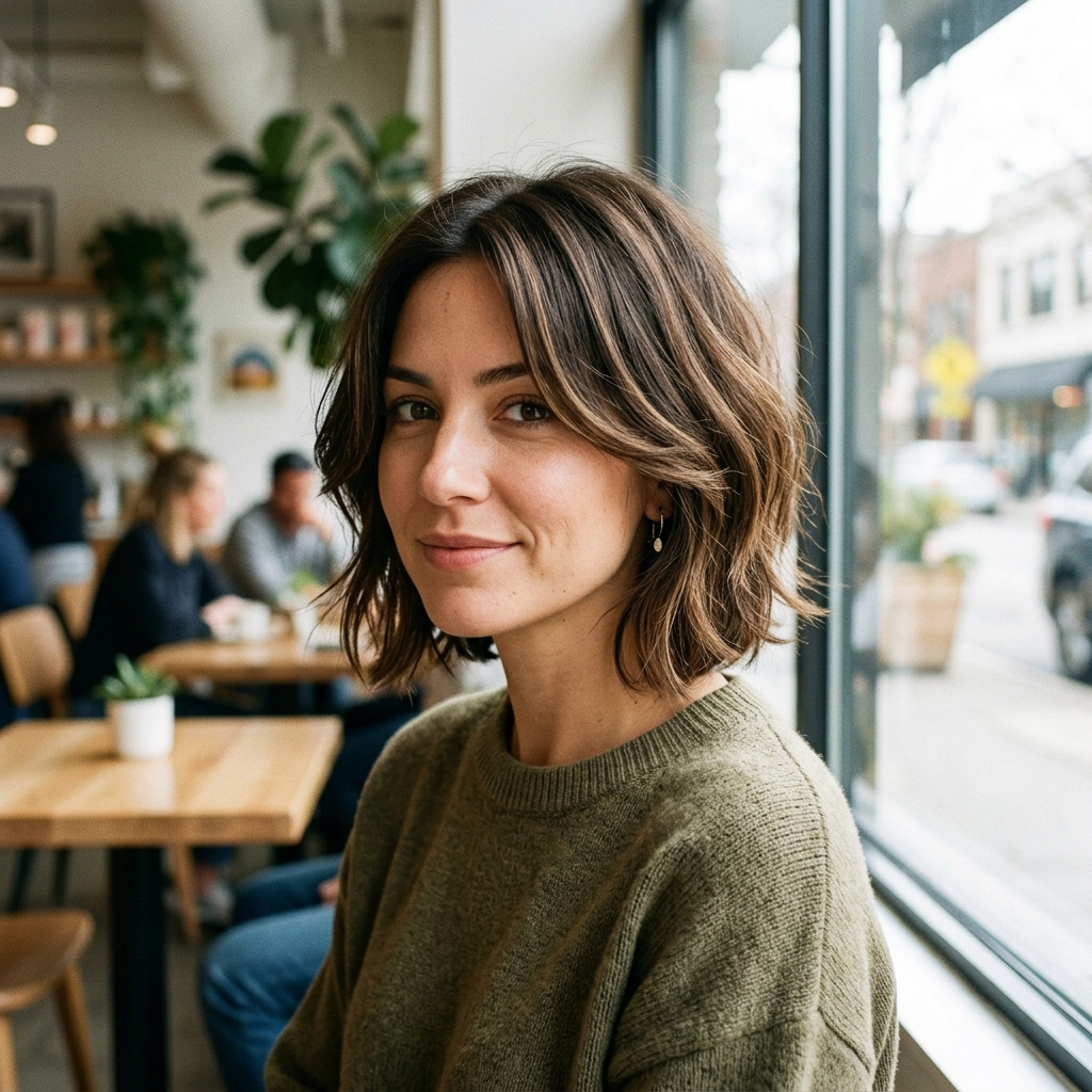 Layered Bob with Face-Framing Pieces