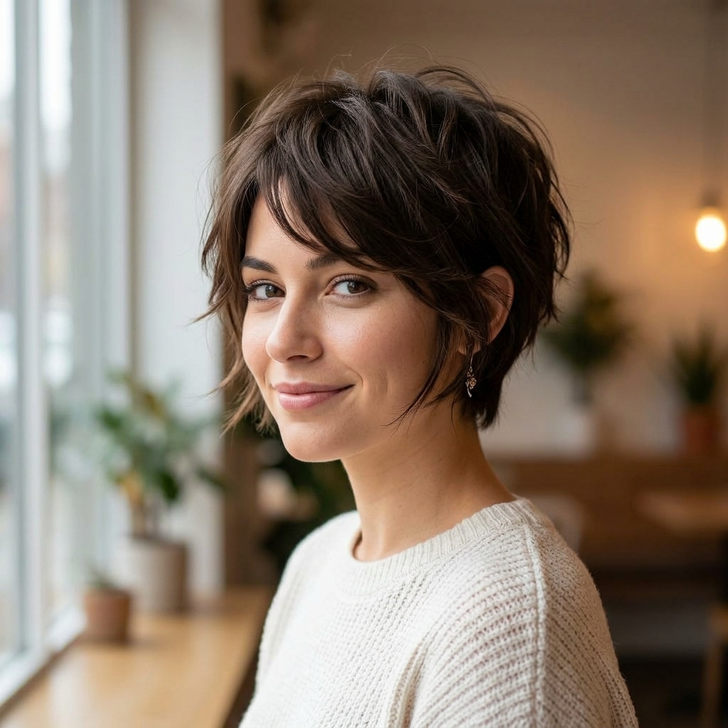 Layered Ear-Length Crop