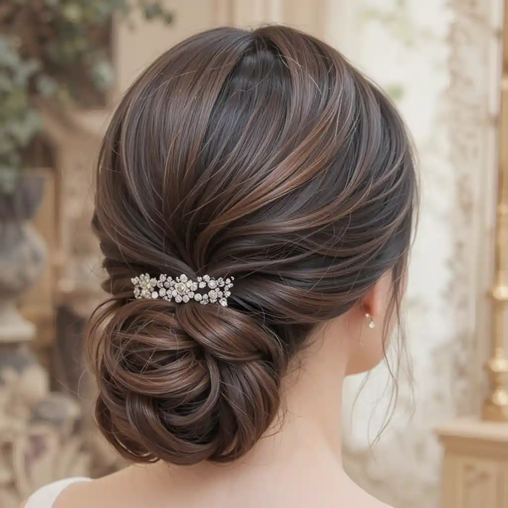 Low Ponytail with Soft Waves