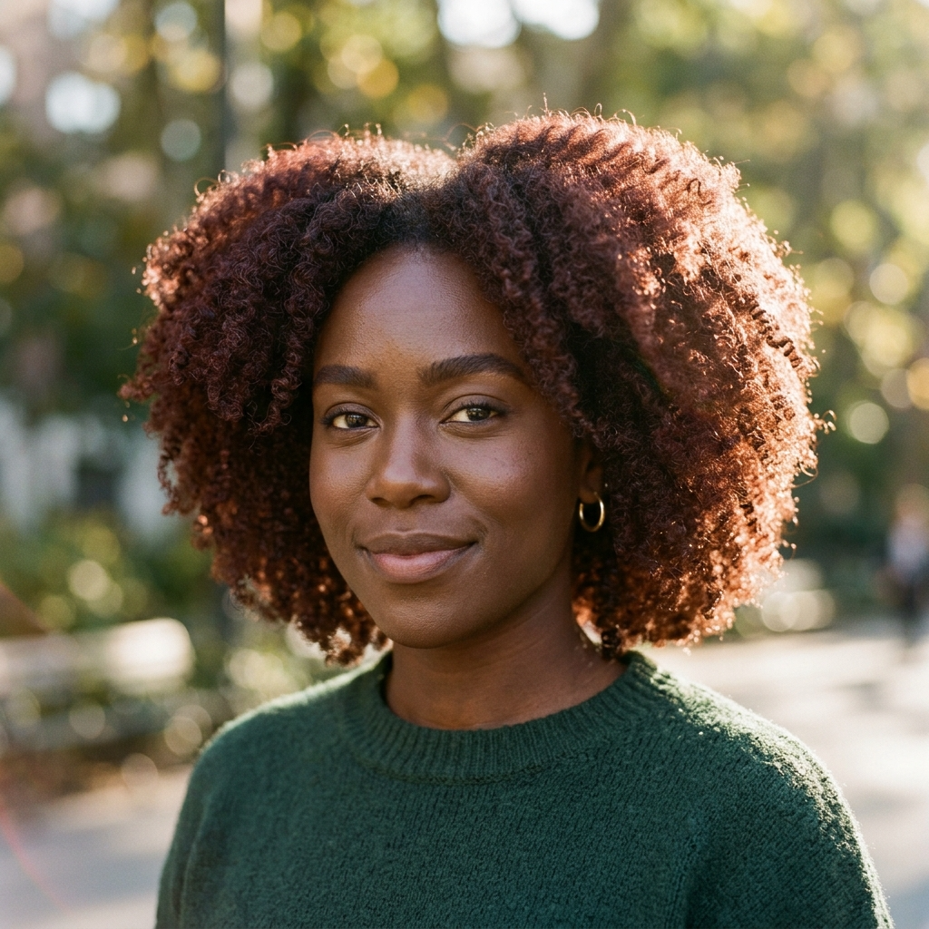 Mahogany Auburn Coils With Deep Cocoa Brows