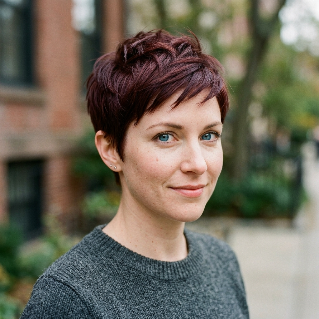 Mahogany Auburn Pixie