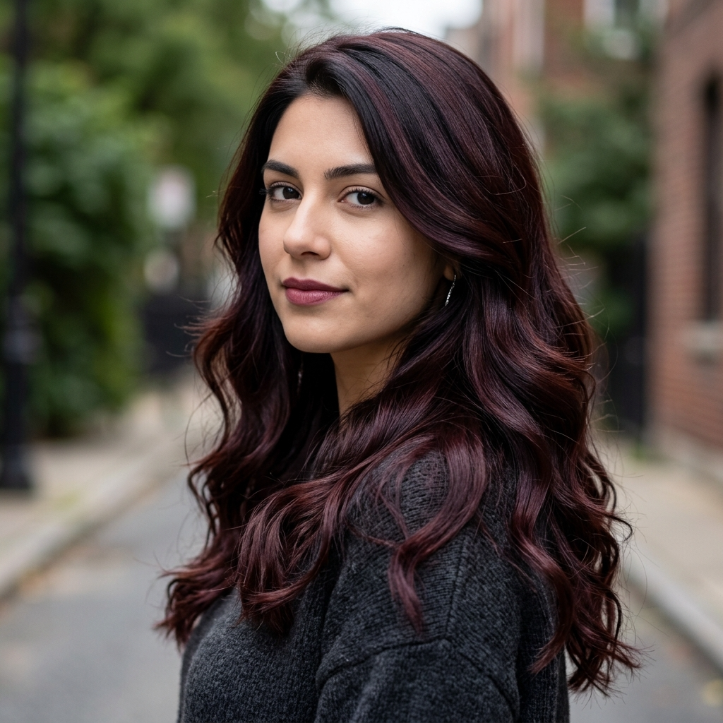 Mahogany Auburn for Cool Undertones