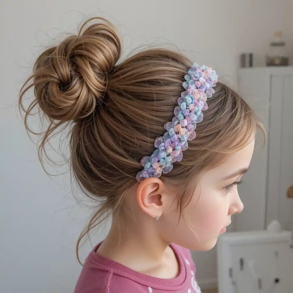 Messy Bun with Headband