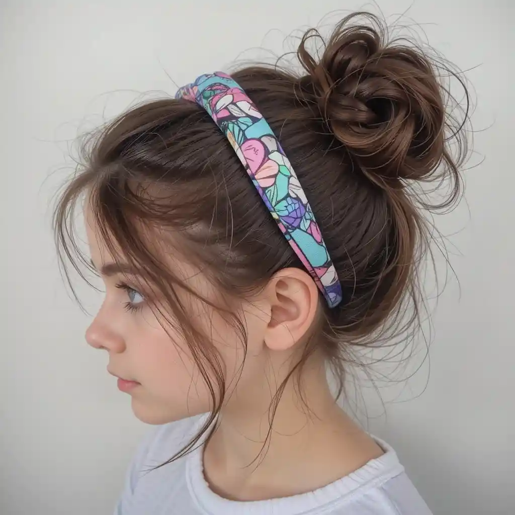 Messy Bun with a Headband