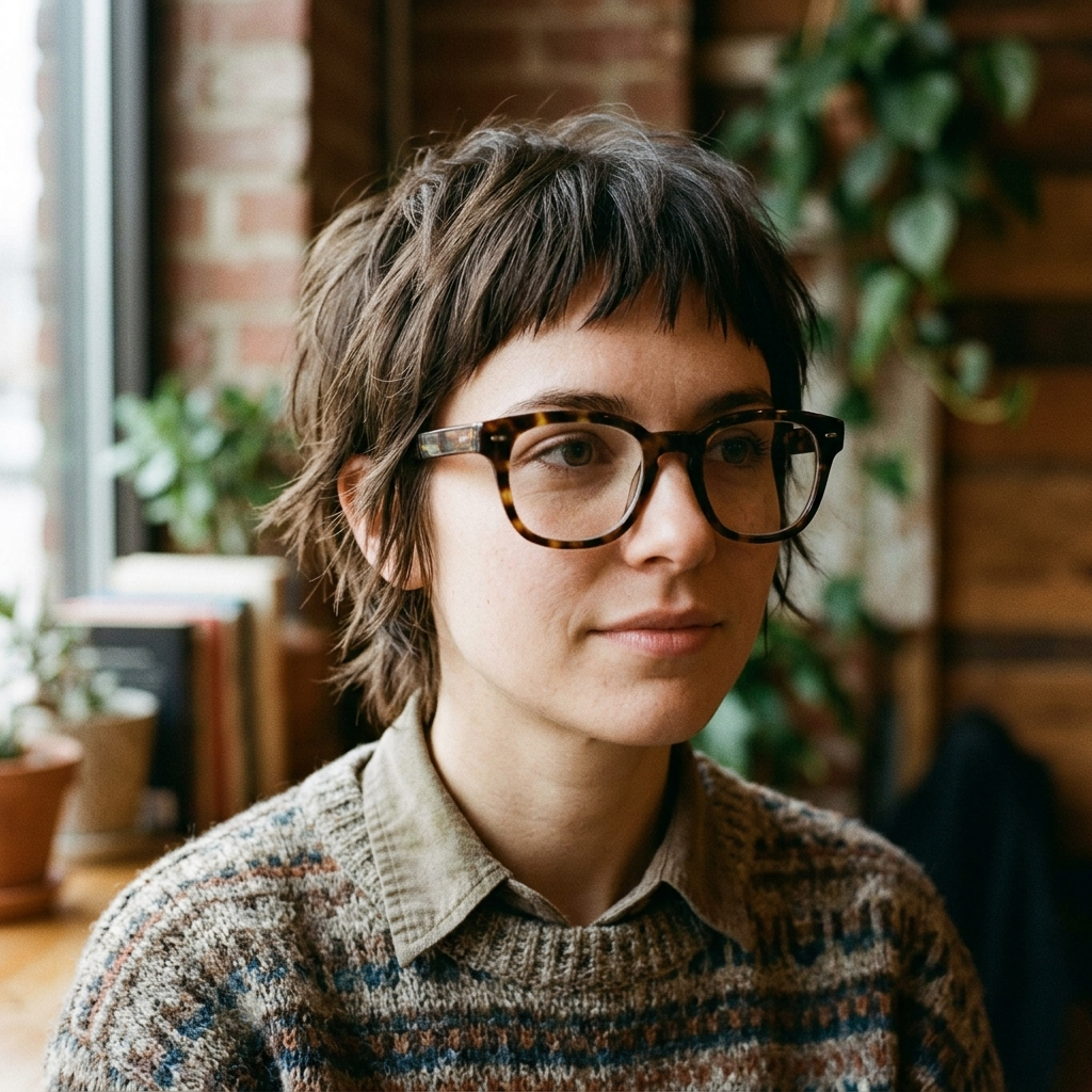 Micro-Fringe Pixie Shag