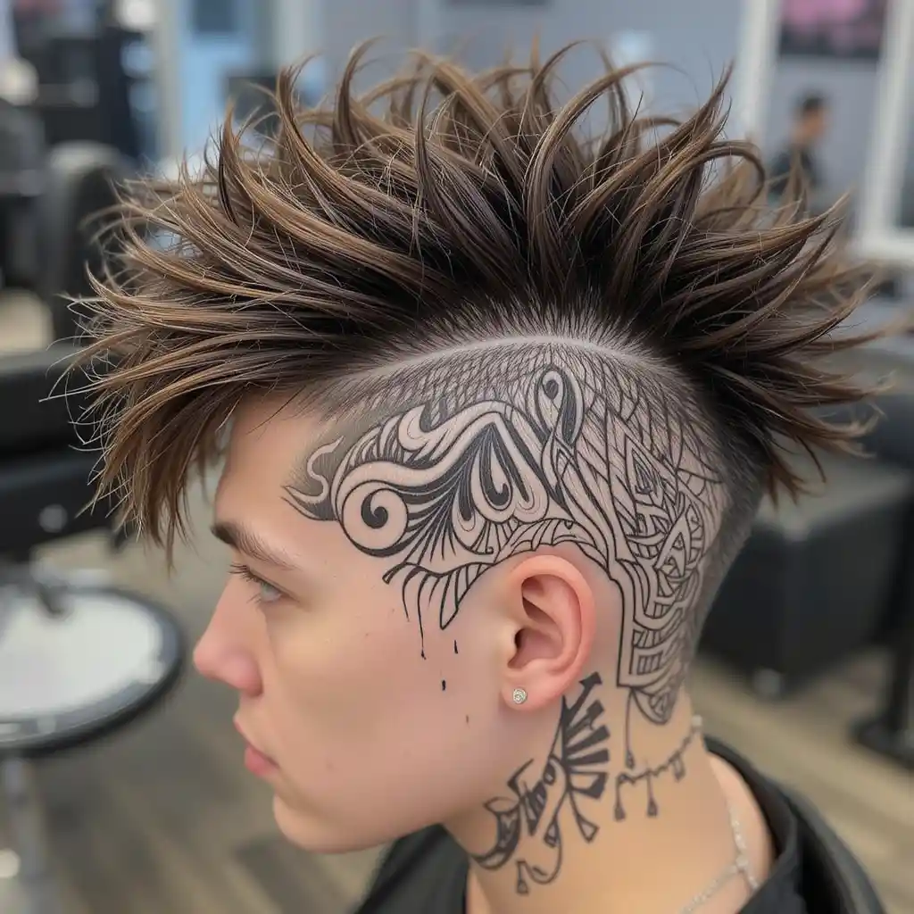 Mohawk with Designs