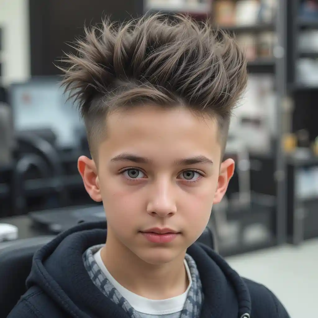 Mohawk with Faded Sides
