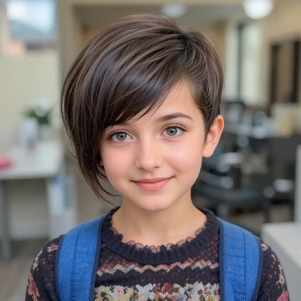 Pixie Cut with Side Bangs