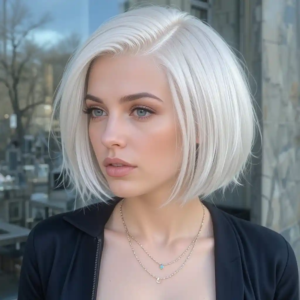 Platinum Blonde Bob