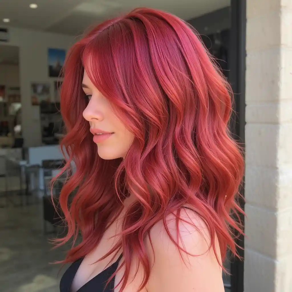 Ruby Red Waves