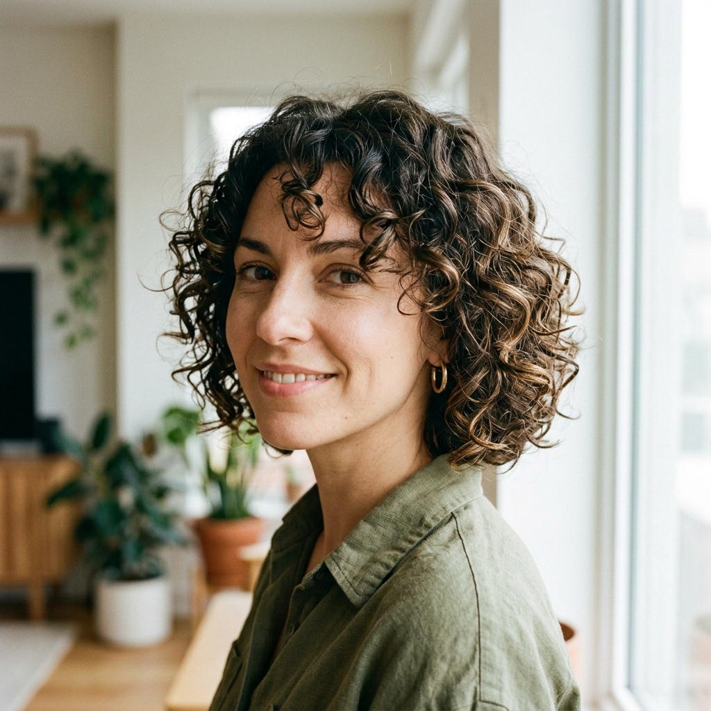Short Curly Bob