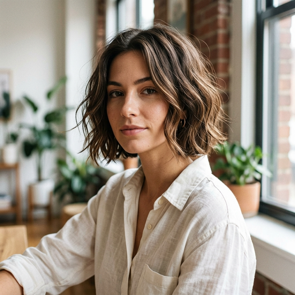 Short Wavy Bob