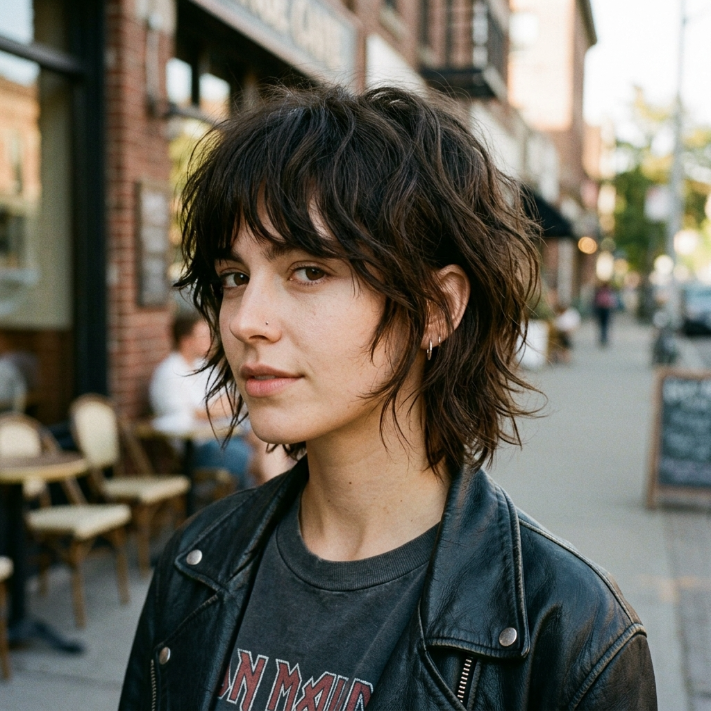 Short Wolf-Cut Bob