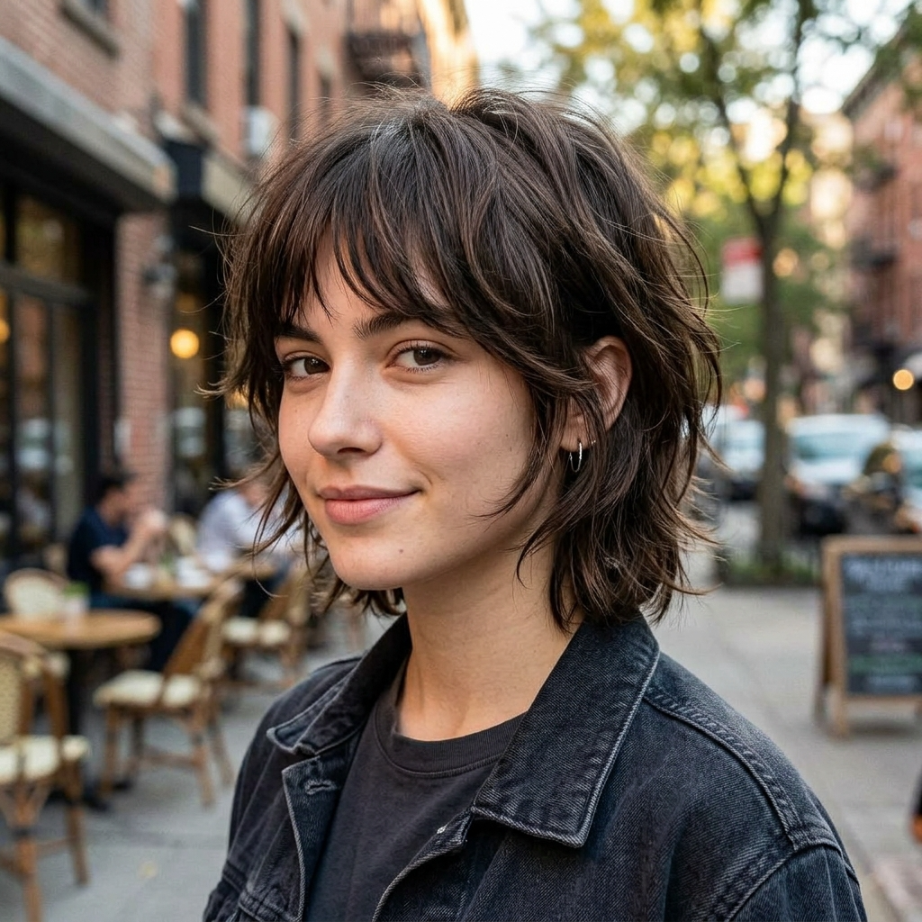 Short Wolf-Inspired Cut
