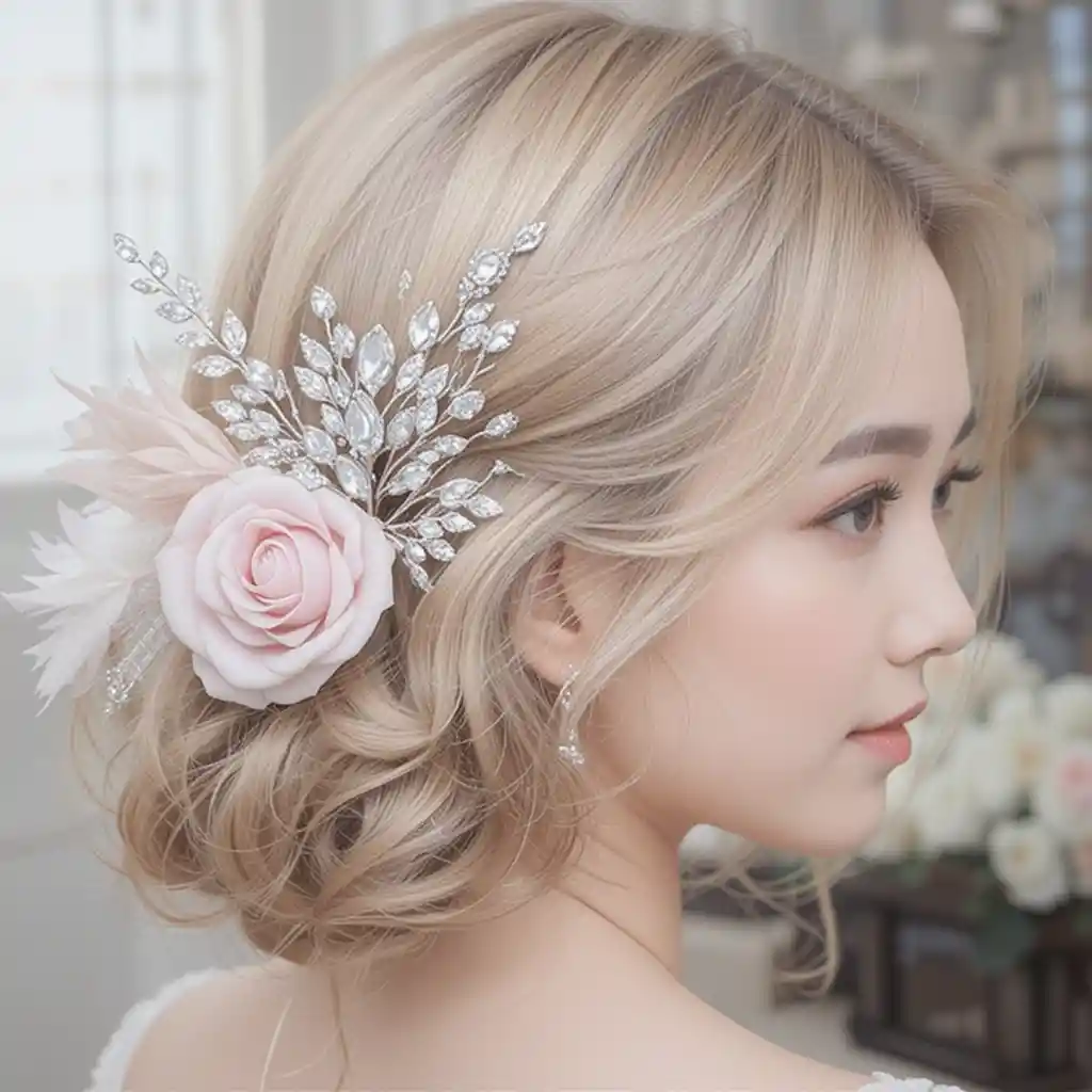 Side-Swept Curls with Hairpiece
