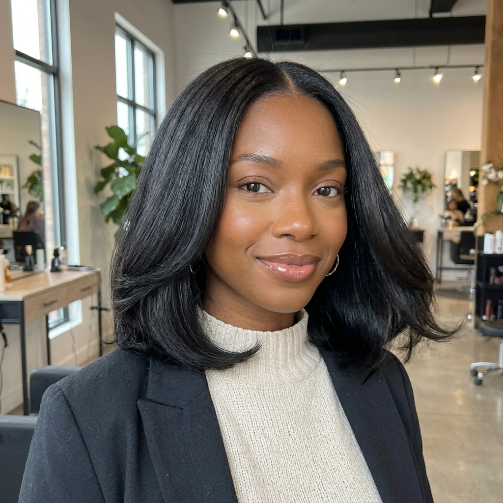 Silk Press Bob
