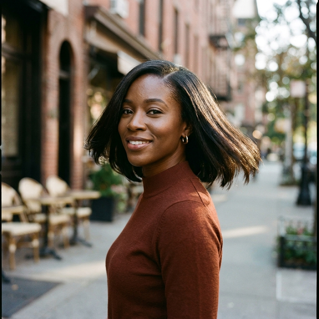 Silk Pressed Chin Bob With Swing