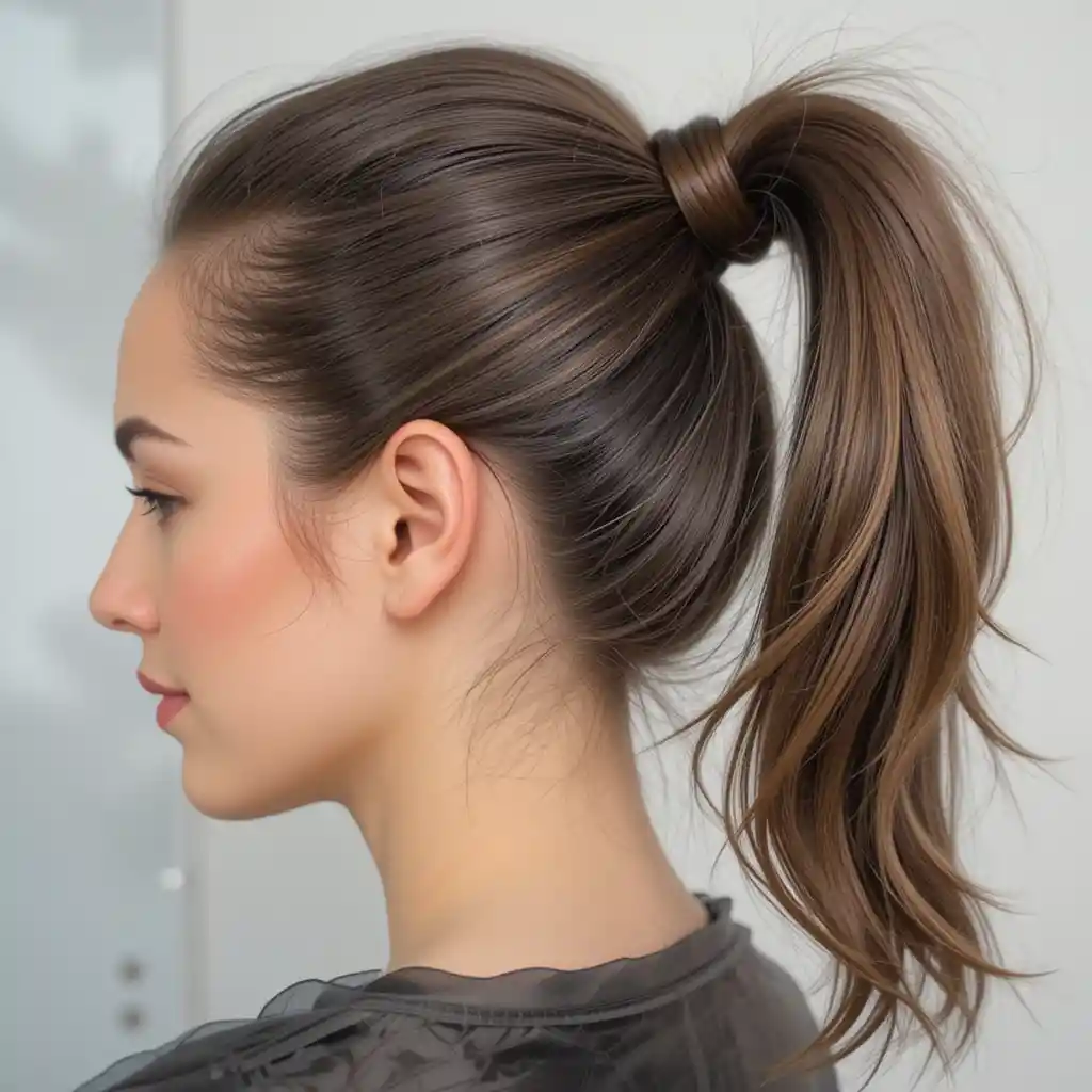 Sleek Ponytail with a Twist