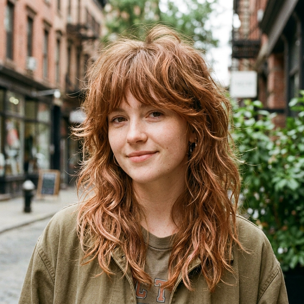 Strawberry Auburn Shag