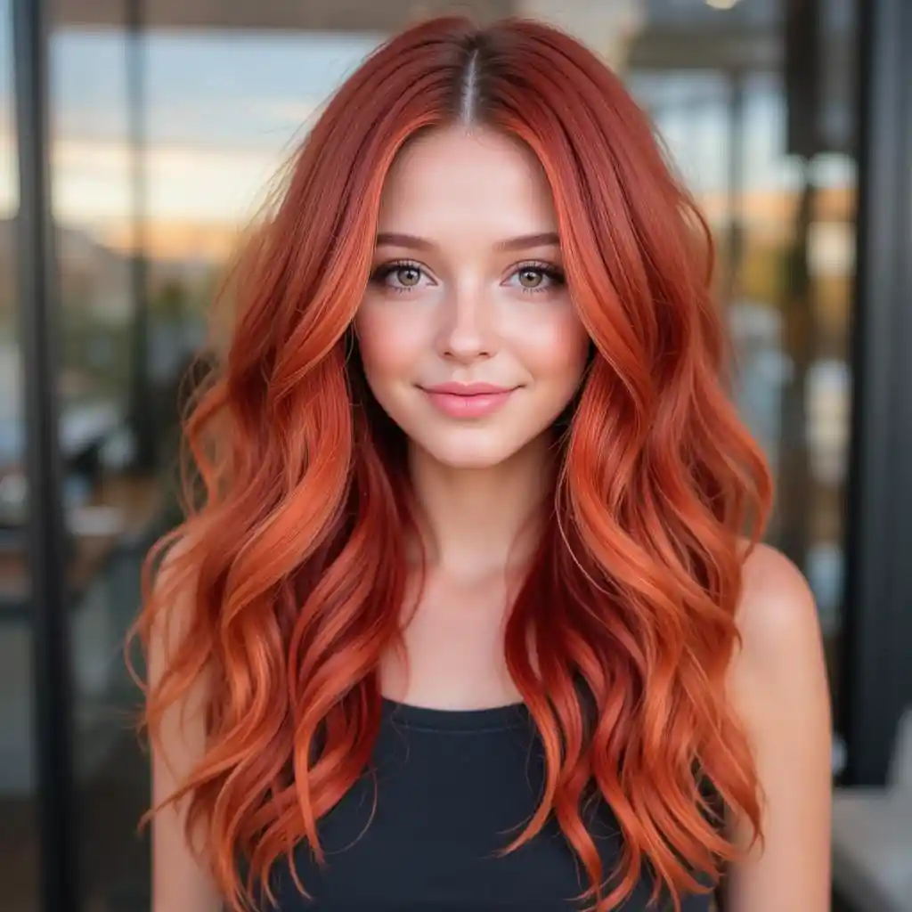 Sunset Red Ombre