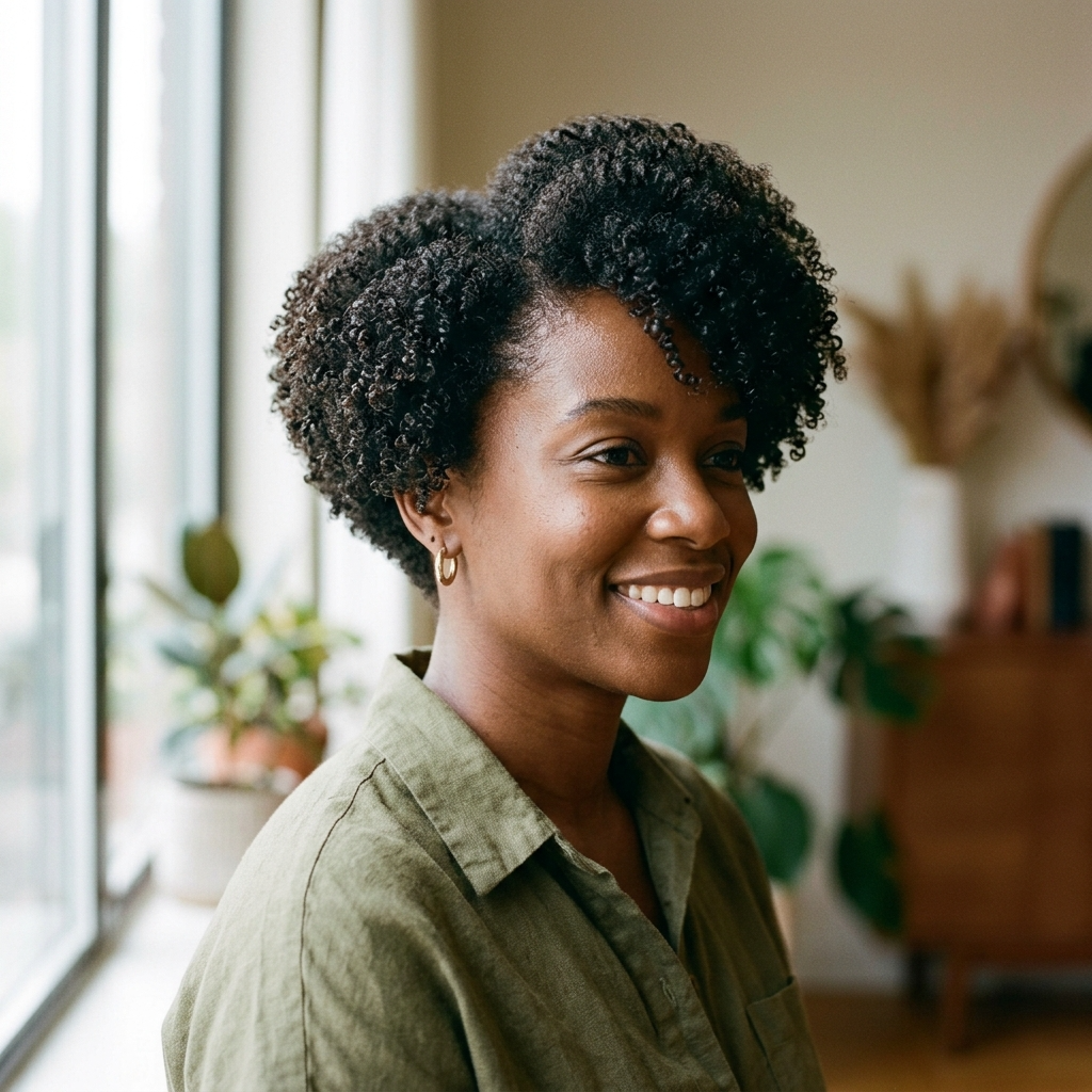 Tapered Coily Bob