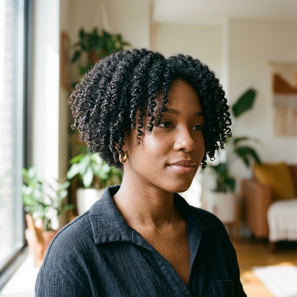 Tapered Coily Chin Bob (Type 4)