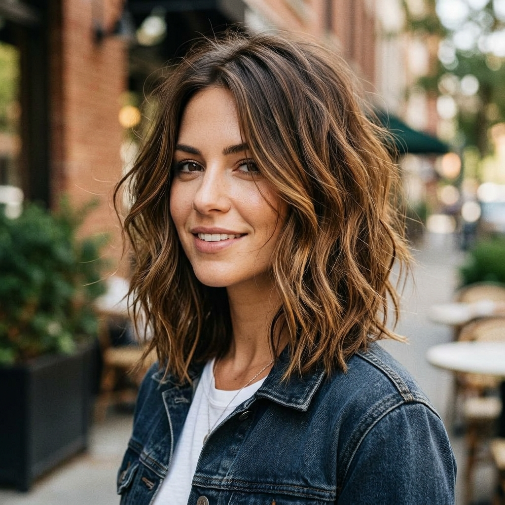 Textured Lob with Messy Ends