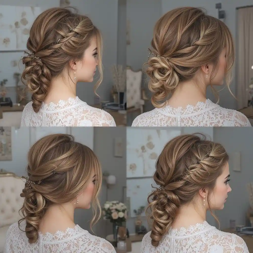 Textured Ponytail with Loose Curls
