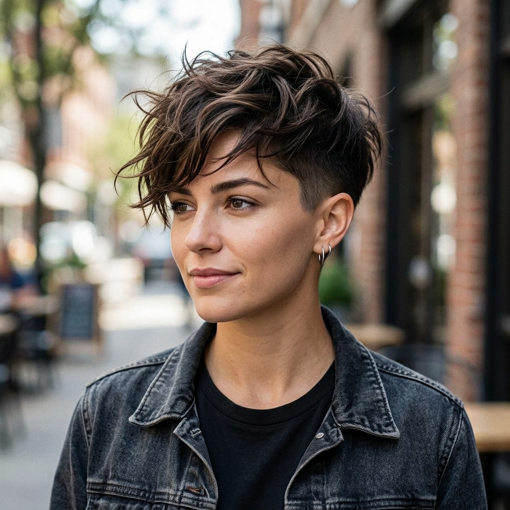 Textured Undercut Pixie