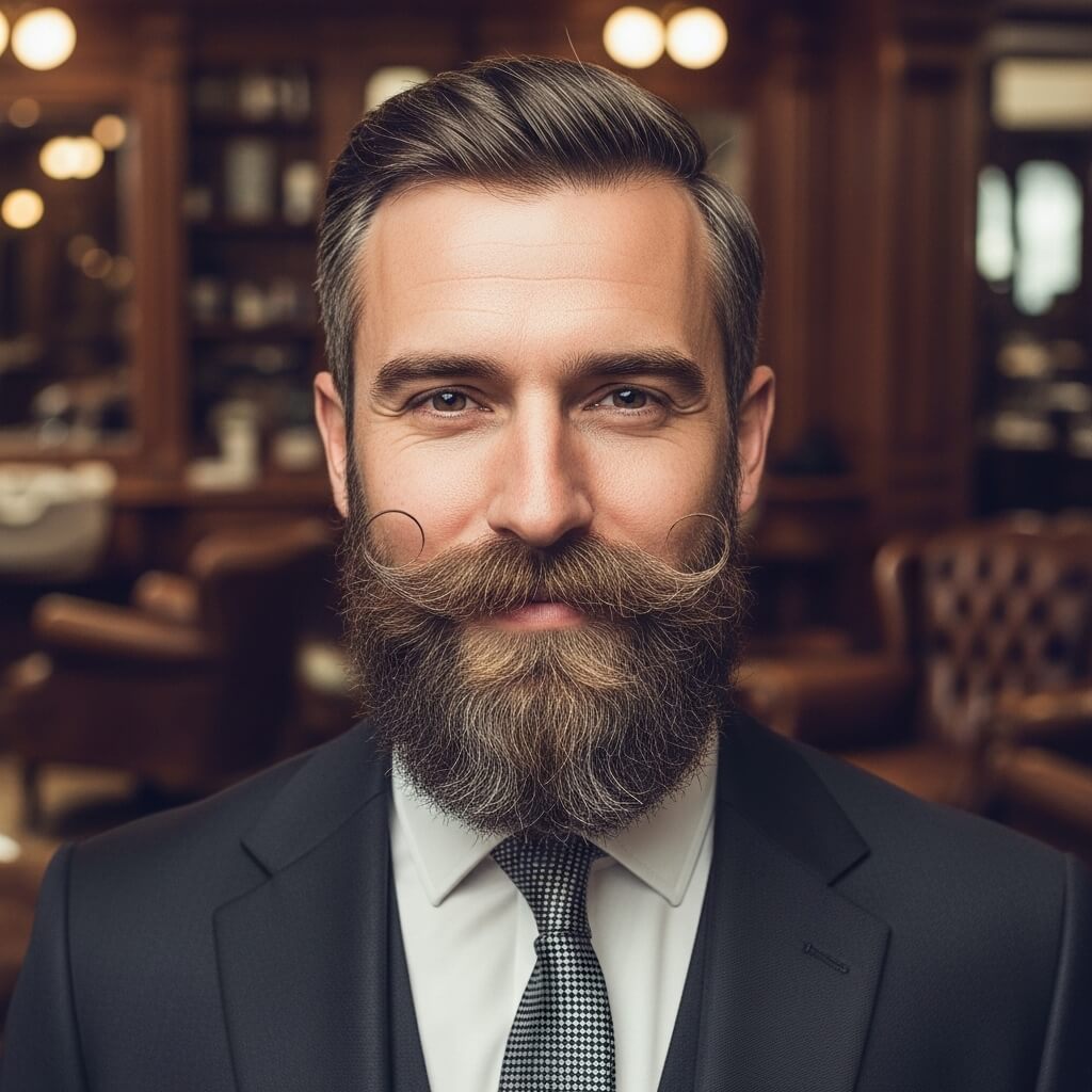The Handlebar and Beard Combo