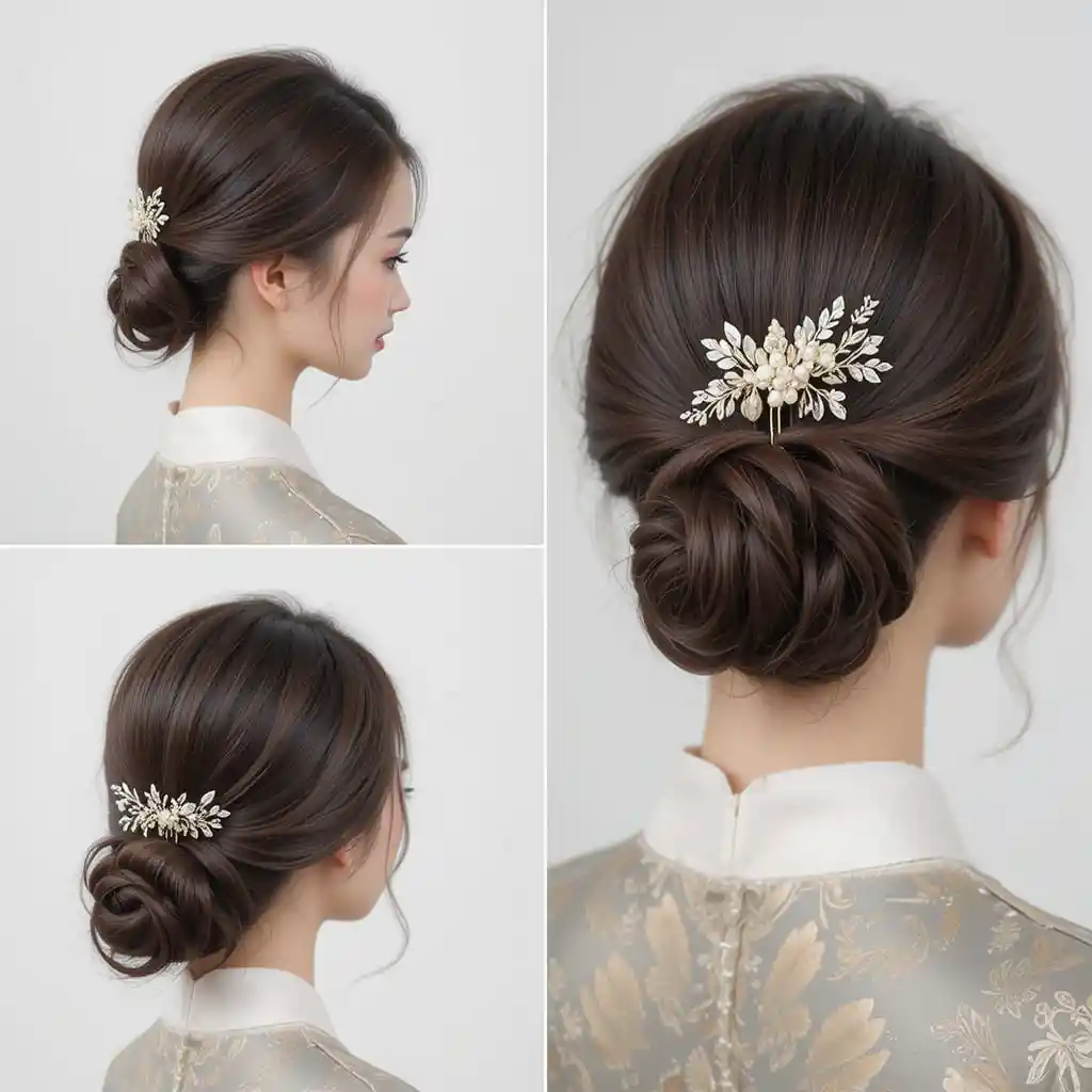 Traditional Korean Binyeo-Inspired Bun