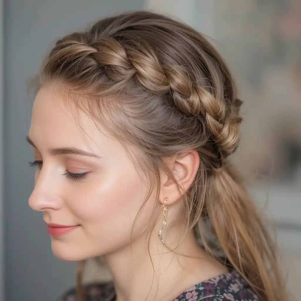 Twisted Crown Braid
