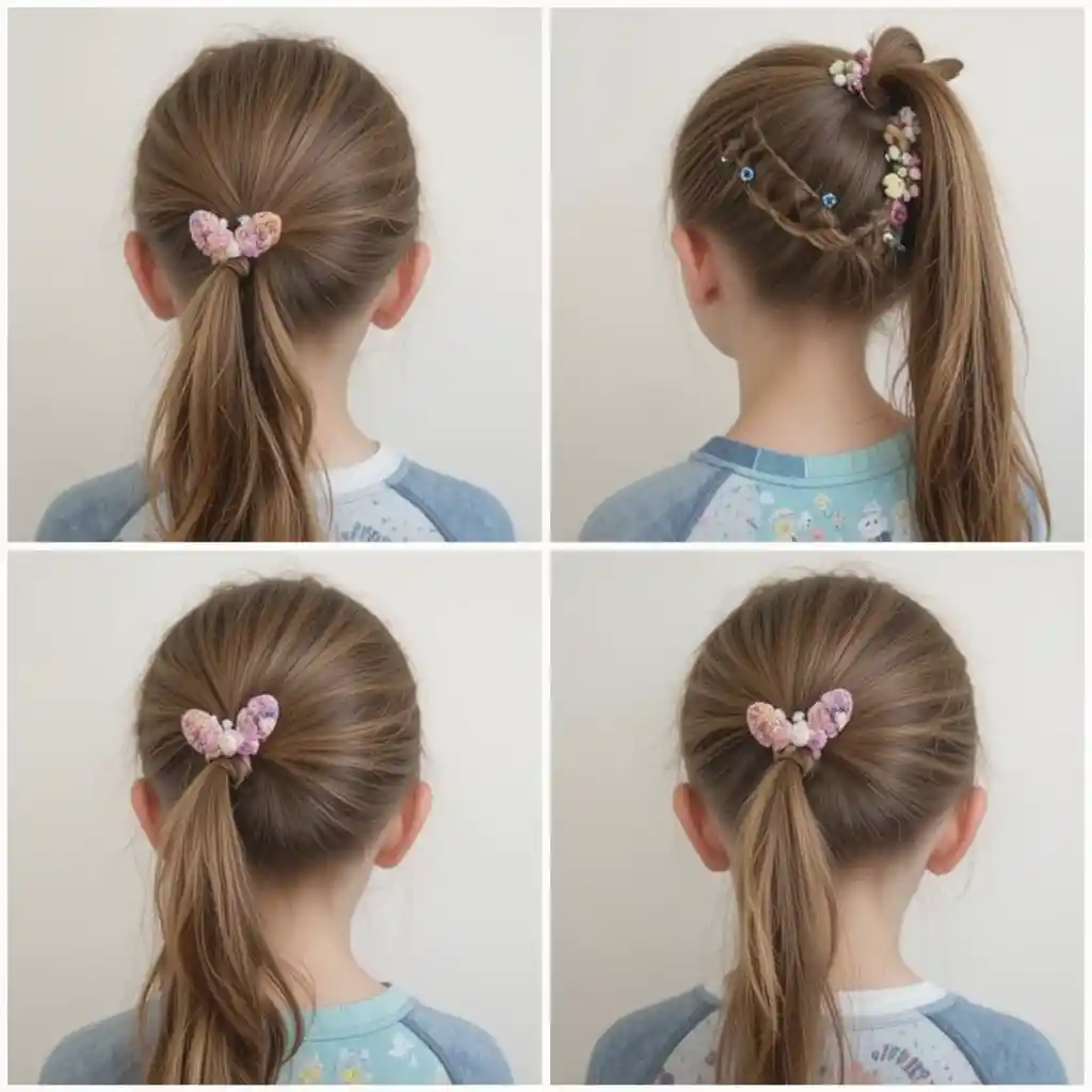 Twisted Half-Up Ponytail