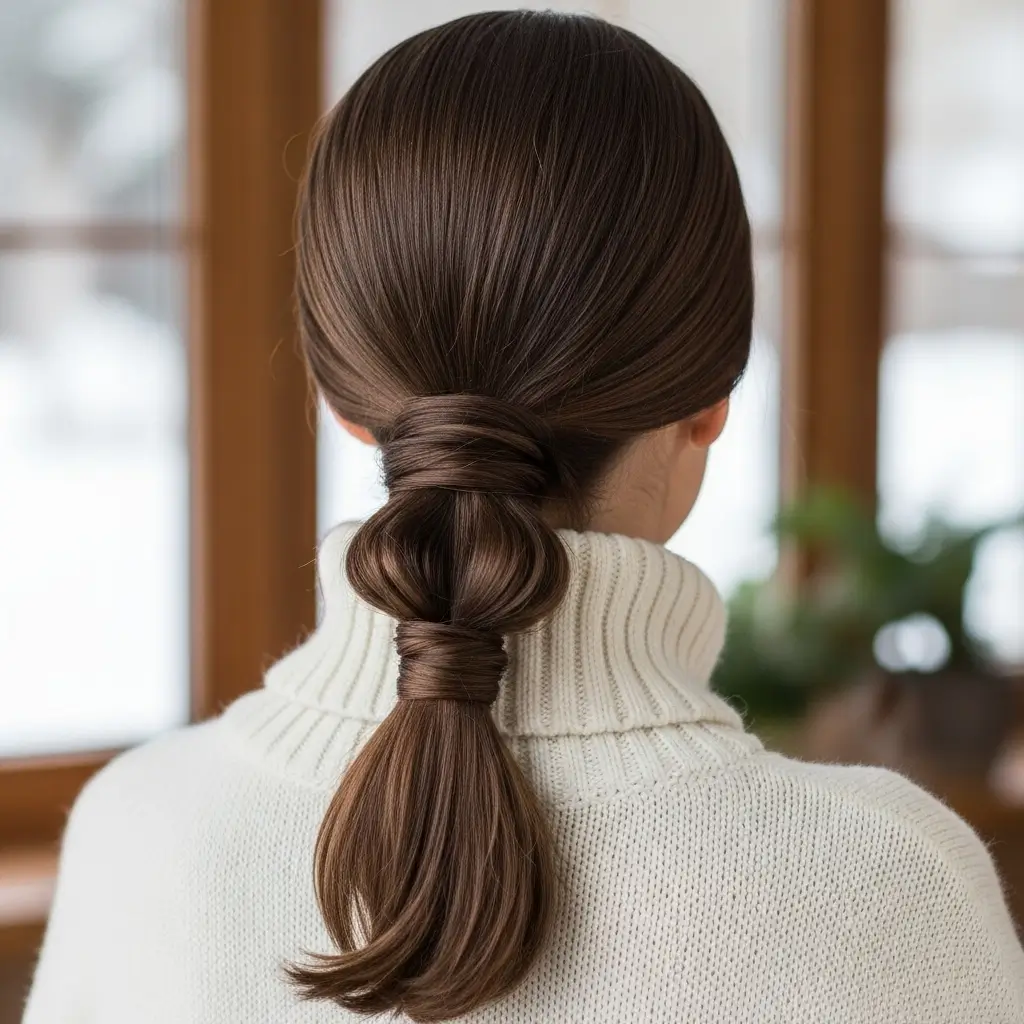 Twisted Low Ponytail