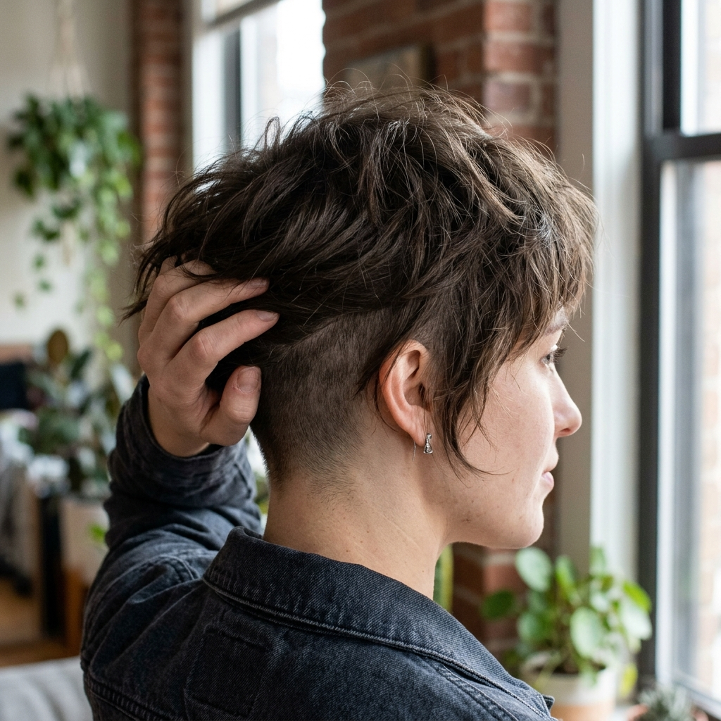 Undercut Pixie Shag