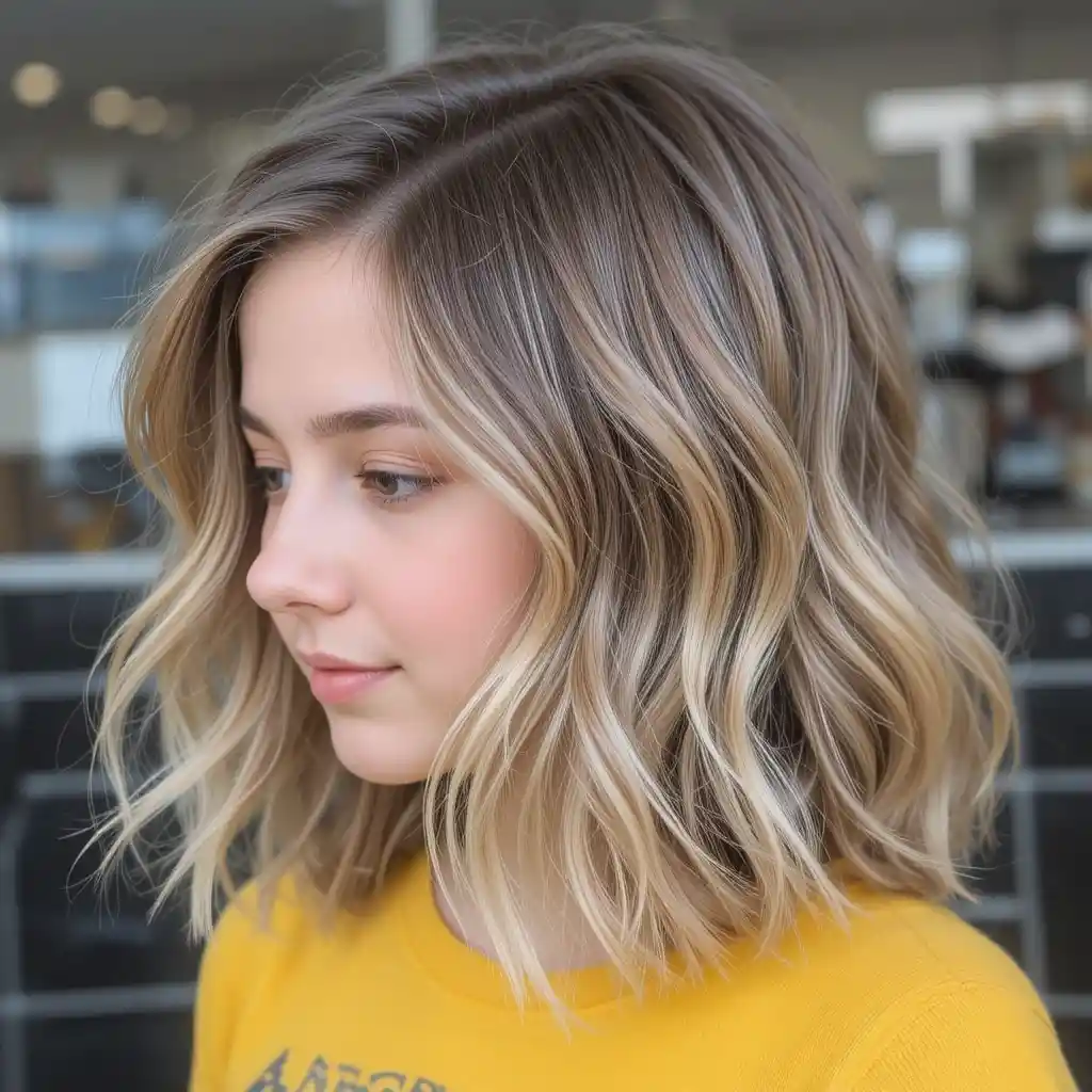 Wavy Lob (Long Bob)